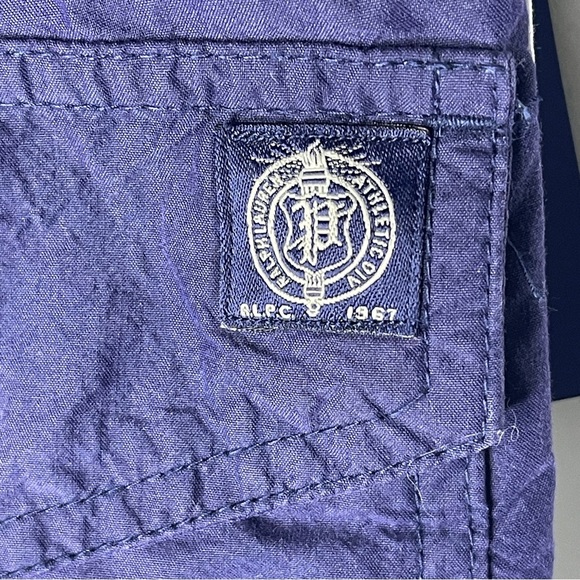 NWT Polo Ralph Lauren Football Swim Trunks Size 34” Navy Blue Mens 7” Inseam New - Picture 7 of 11